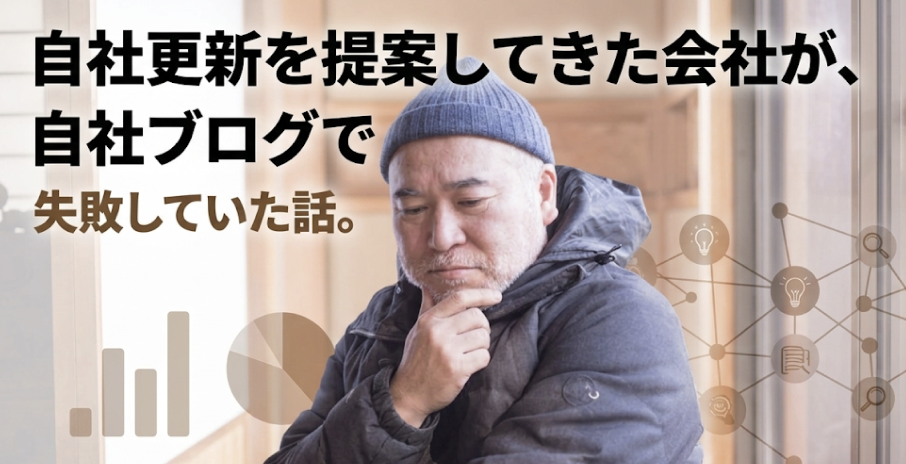 自社更新を提案してきた会社が、自社ブログで失敗していた話。のサムネイル