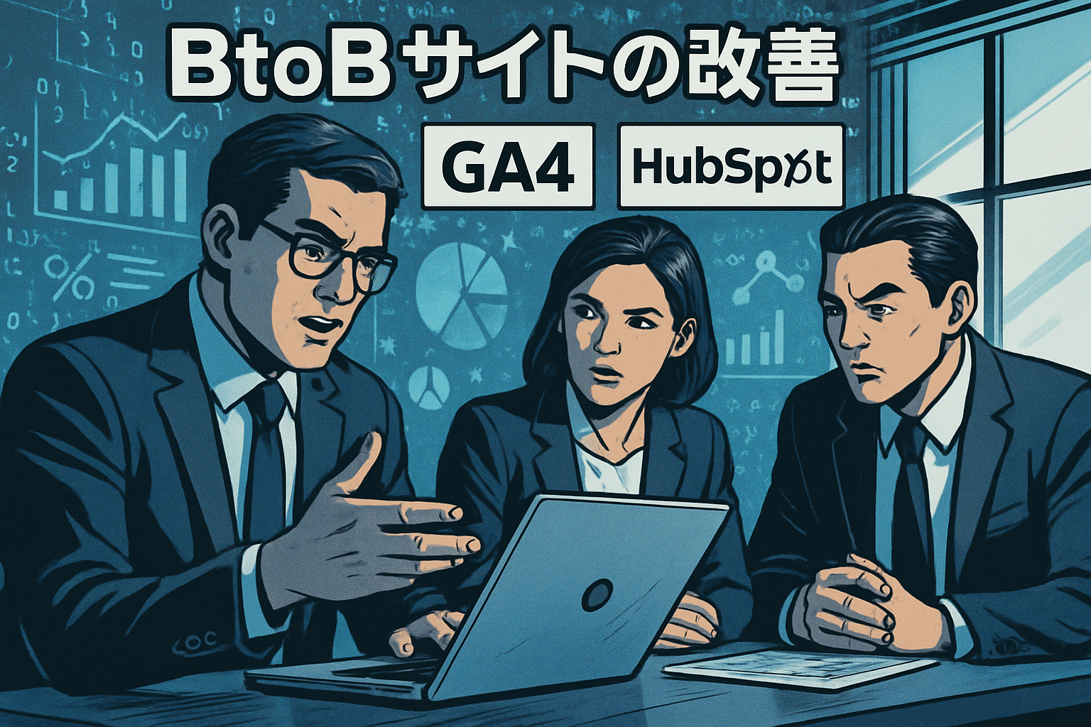 BtoBサイト改善の基本｜GA4とHubSpotで見るべき指標と分析の視点のサムネイル